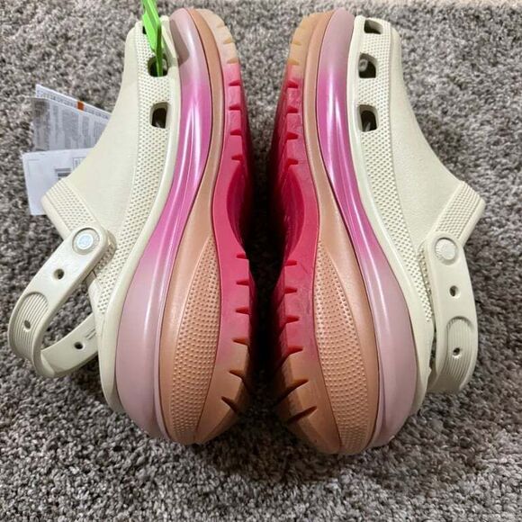 NEW CROCS UNISEX MEGA‎ CRUSH COLOR DIP CLOG 208988 Bone/Multi US W 10 M 8 - Picture 6 of 10